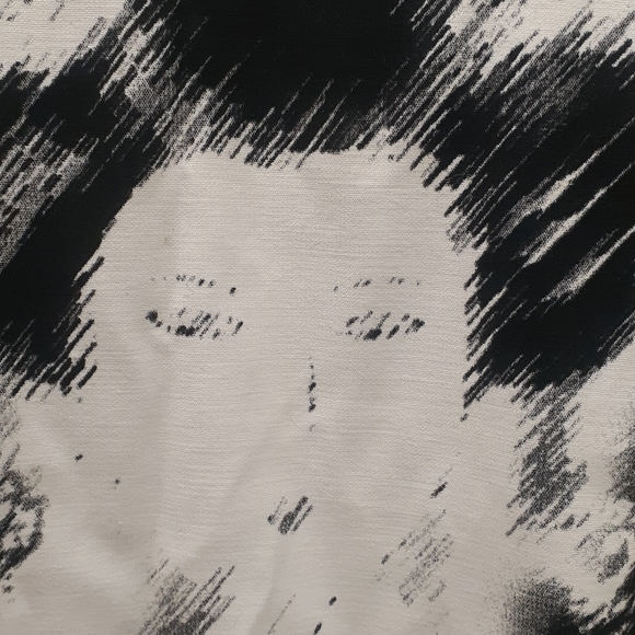 Chico Black white Geisha Face Blazer Sequined Jacket M L - Picture 7 of 7